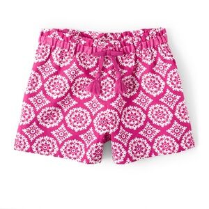 New Gymboree Girls Medallion Tassel Belted Shorts 5T Pink Summer Sunsets Cotton